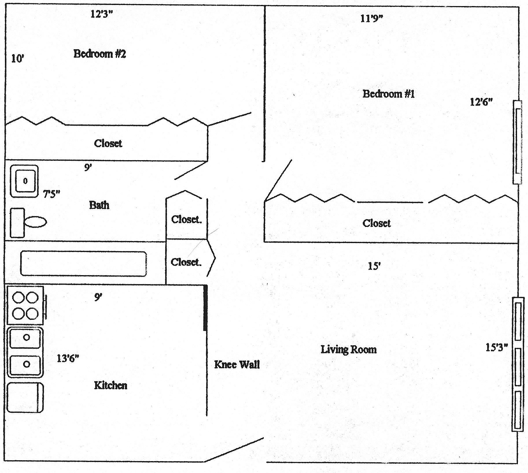 studio apartment floor plan